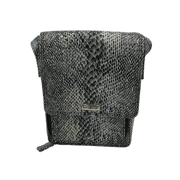 Nine West Faux Python Snake Print Small Crossbody Purse - Picture 3 of 13